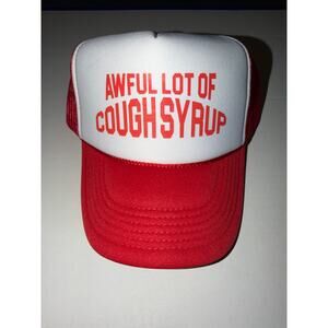 Awful Lot Of Cough Syrup Red SnapBack Trucker Hat